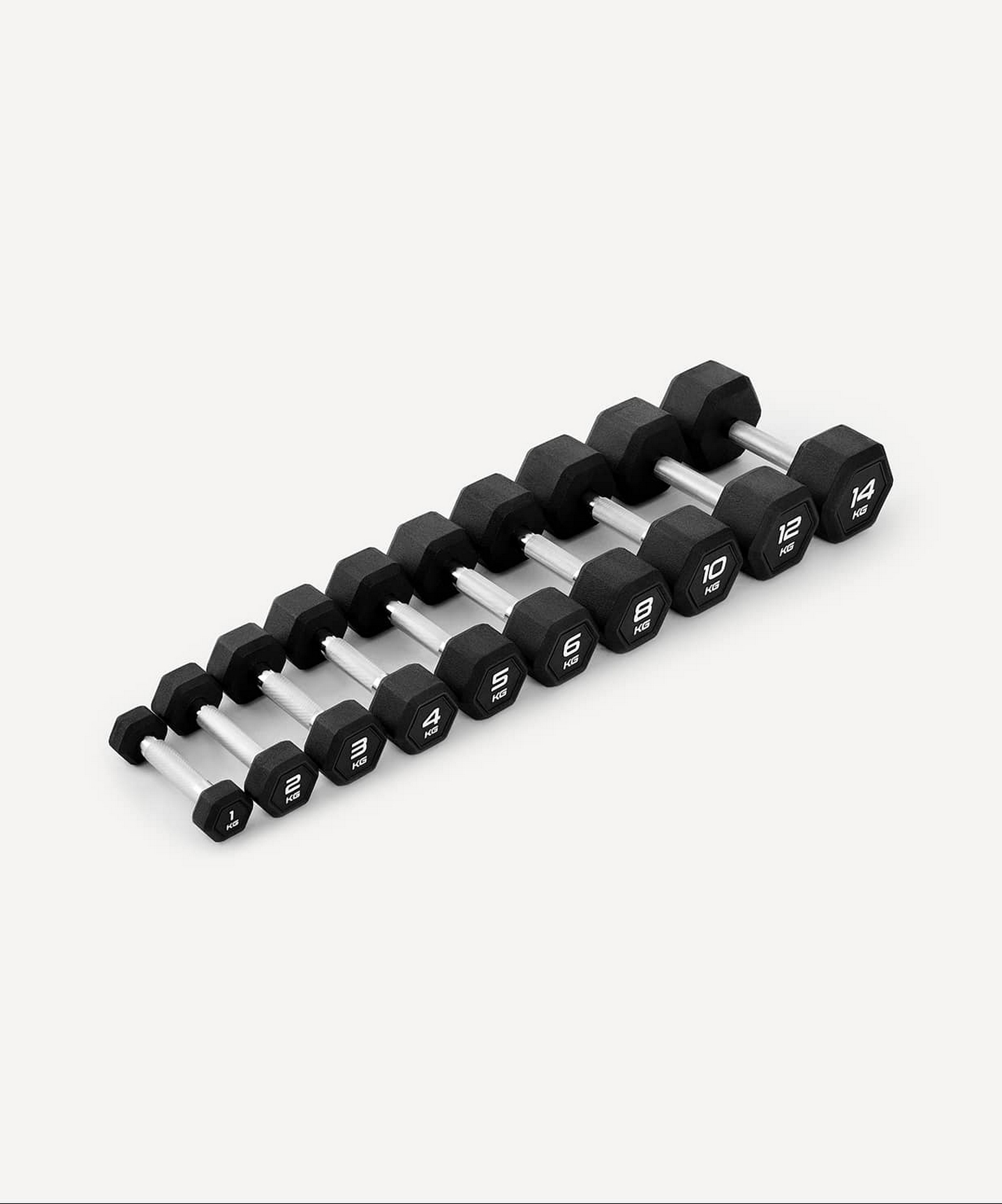 Гантель гексагональная 2кг, обрезиненная Star Fit DB-301PRO черный