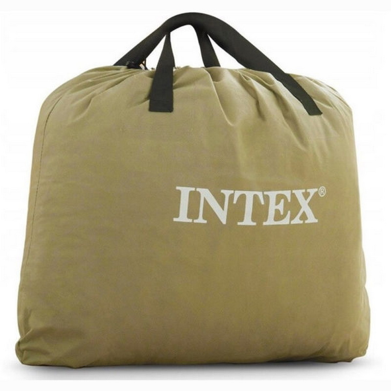 Надувная кровать Intex Prime Comfort Elevated 152х203х51см, встроенный насос 220V 64164