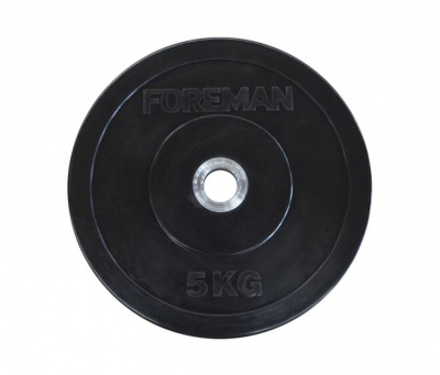 Диск бампированный обрезиненный Foreman D50 мм 10 кг FM\BM-10 черный