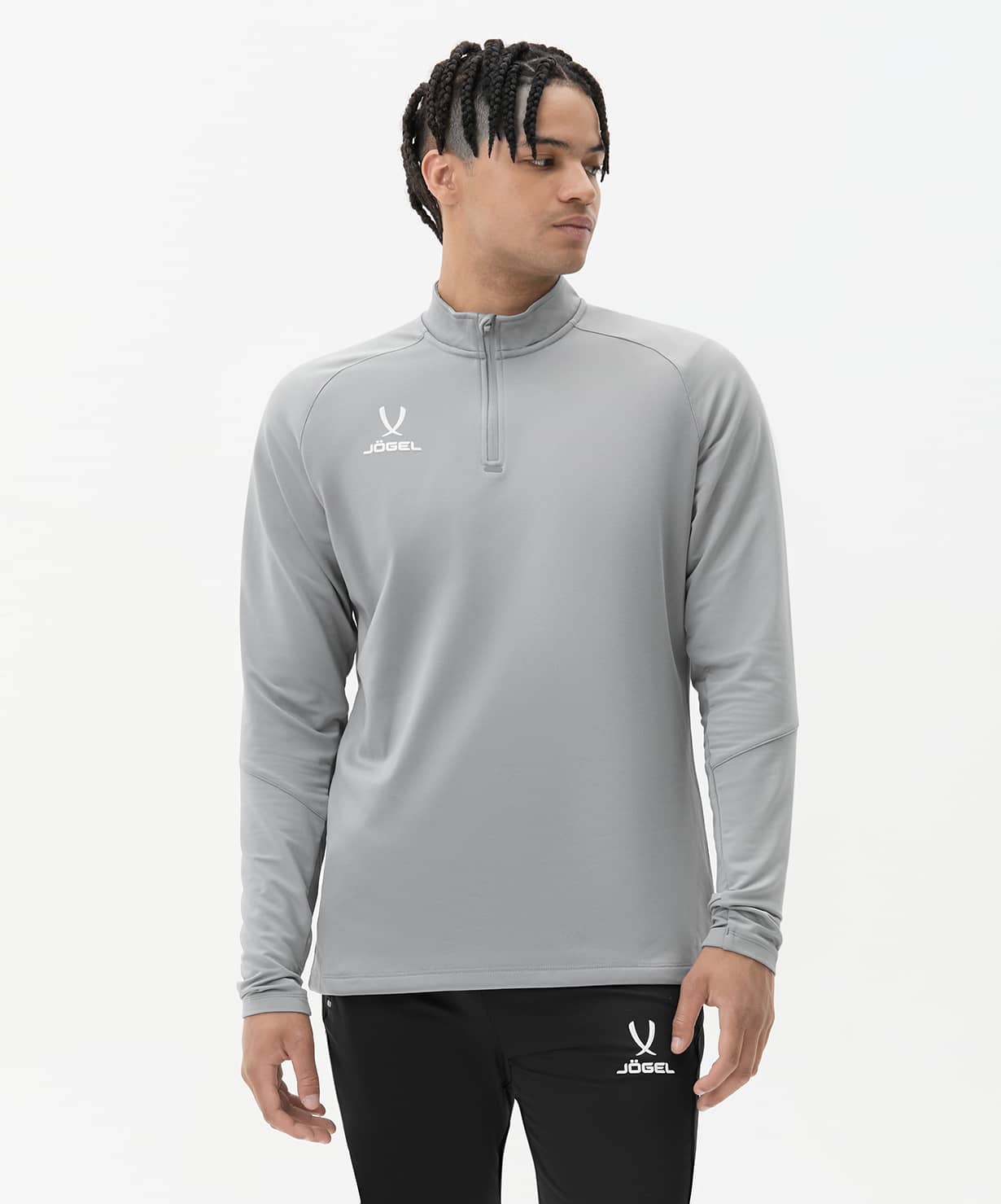 Джемпер тренировочный Jogel PREMIER PerFormDRY Training 1/4 Zip Fleece Top, серый