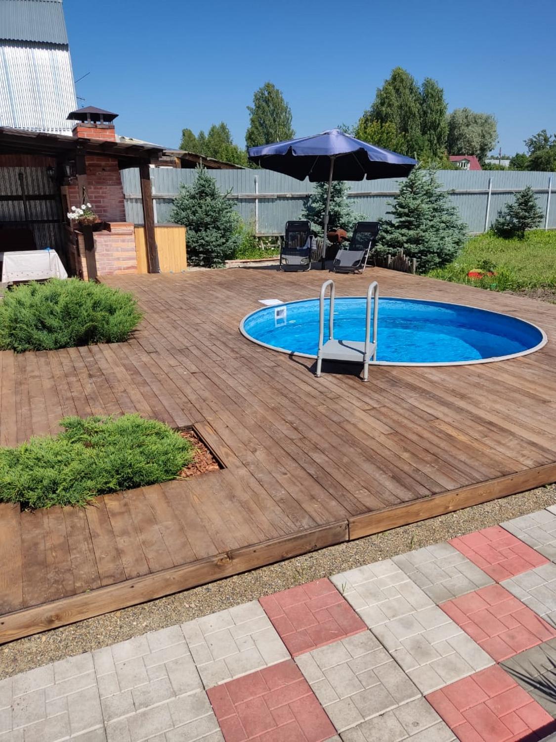 Круглый бассейн вкапываемый Лагуна Гигабасс 450х150 см Платина, чаша 0.6мм ТМ598