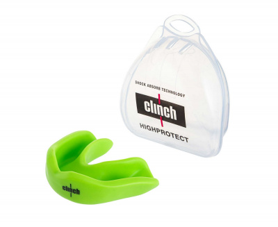 Капа одночелюстная Clinch Competition Single Layer Mouthguard C511 лайм