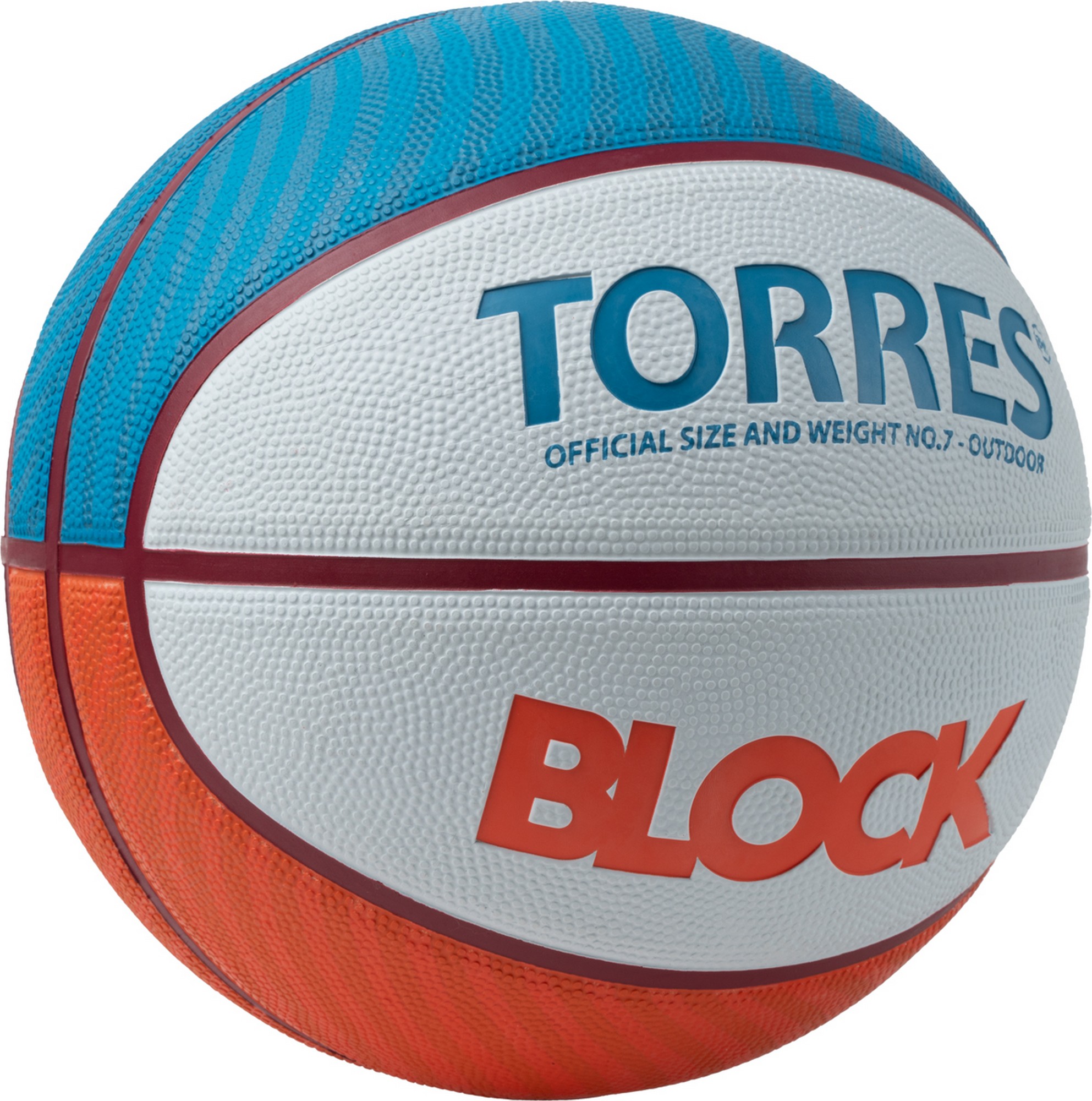 Мяч баскетбольный Torres Block B023167 р.7