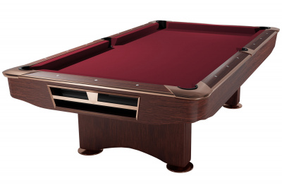 Бильярдный стол для пула, 9 ф, в комплекте, аксессуары + сукно Dynamic Billard Competition II 55.006.09.2 махагон