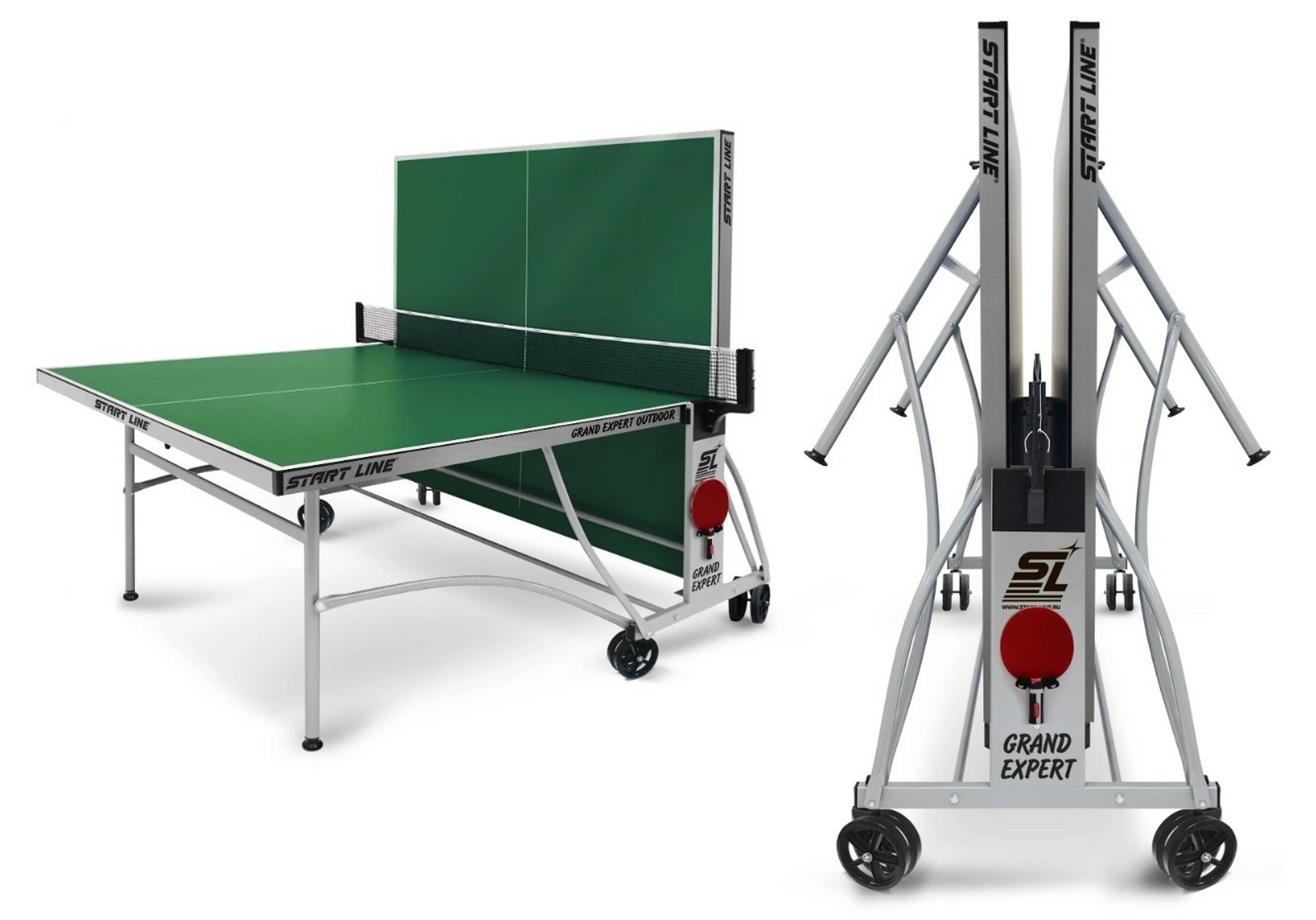 Теннисный стол Start Line Grand Expert Outdoor 4 6044-8 Зеленый