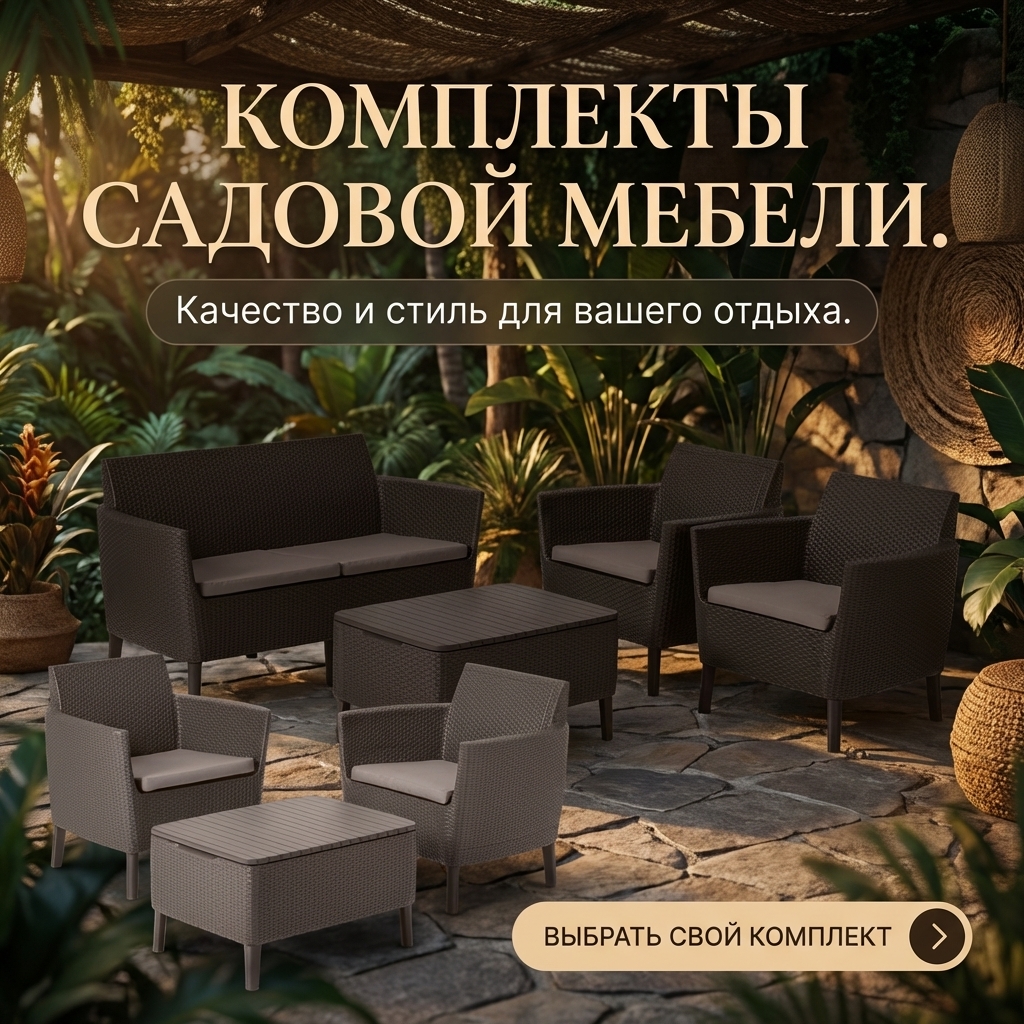 Комплекты садовой мебели