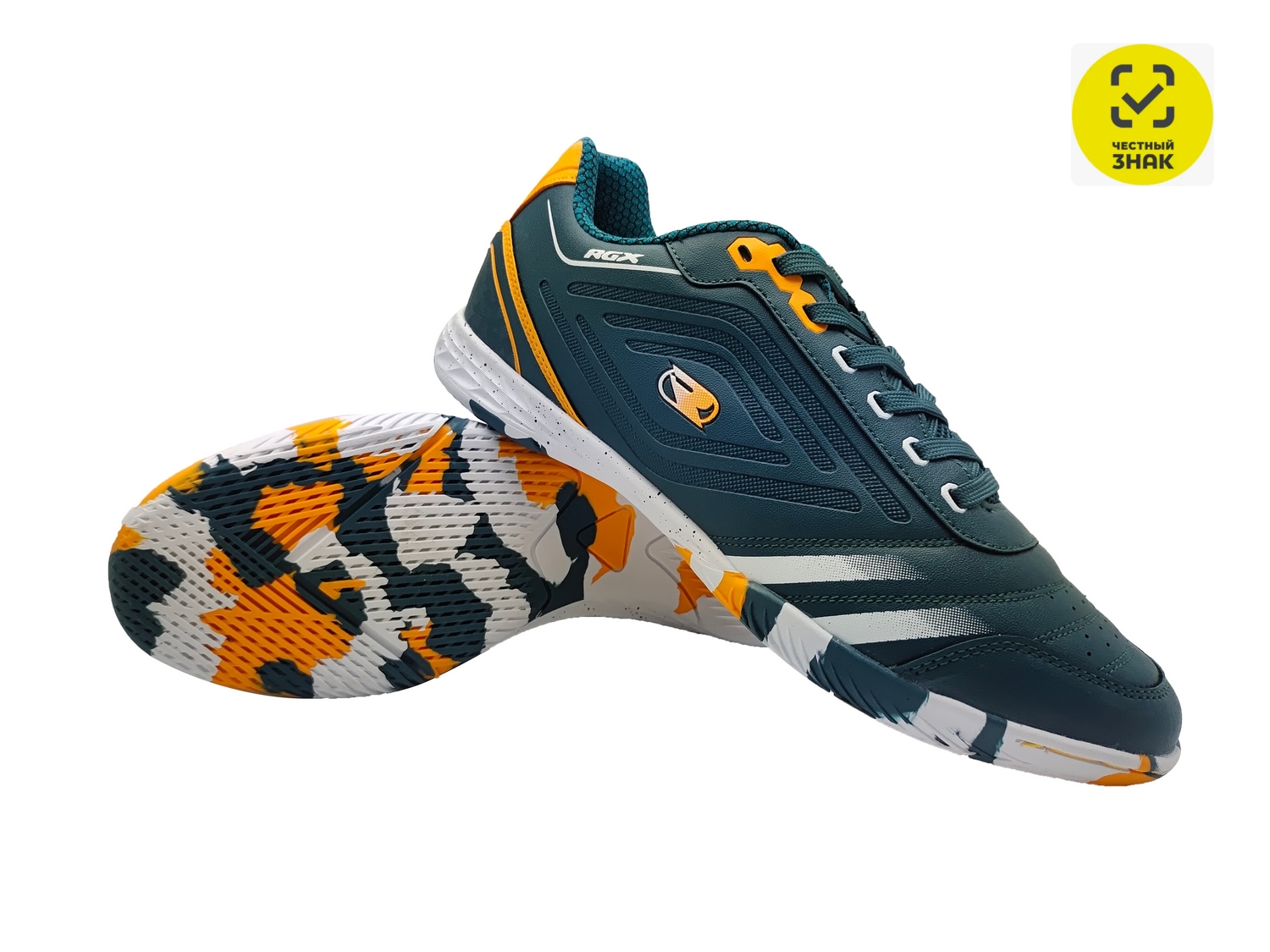 Бутсы зальные детские RGX SB-M-061 Blue\Orange
