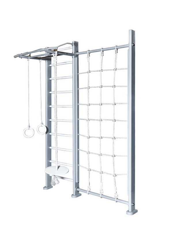 Детский спортивный комплекс Perfetto Sport "Scala in legno con rete" grigio PS-124