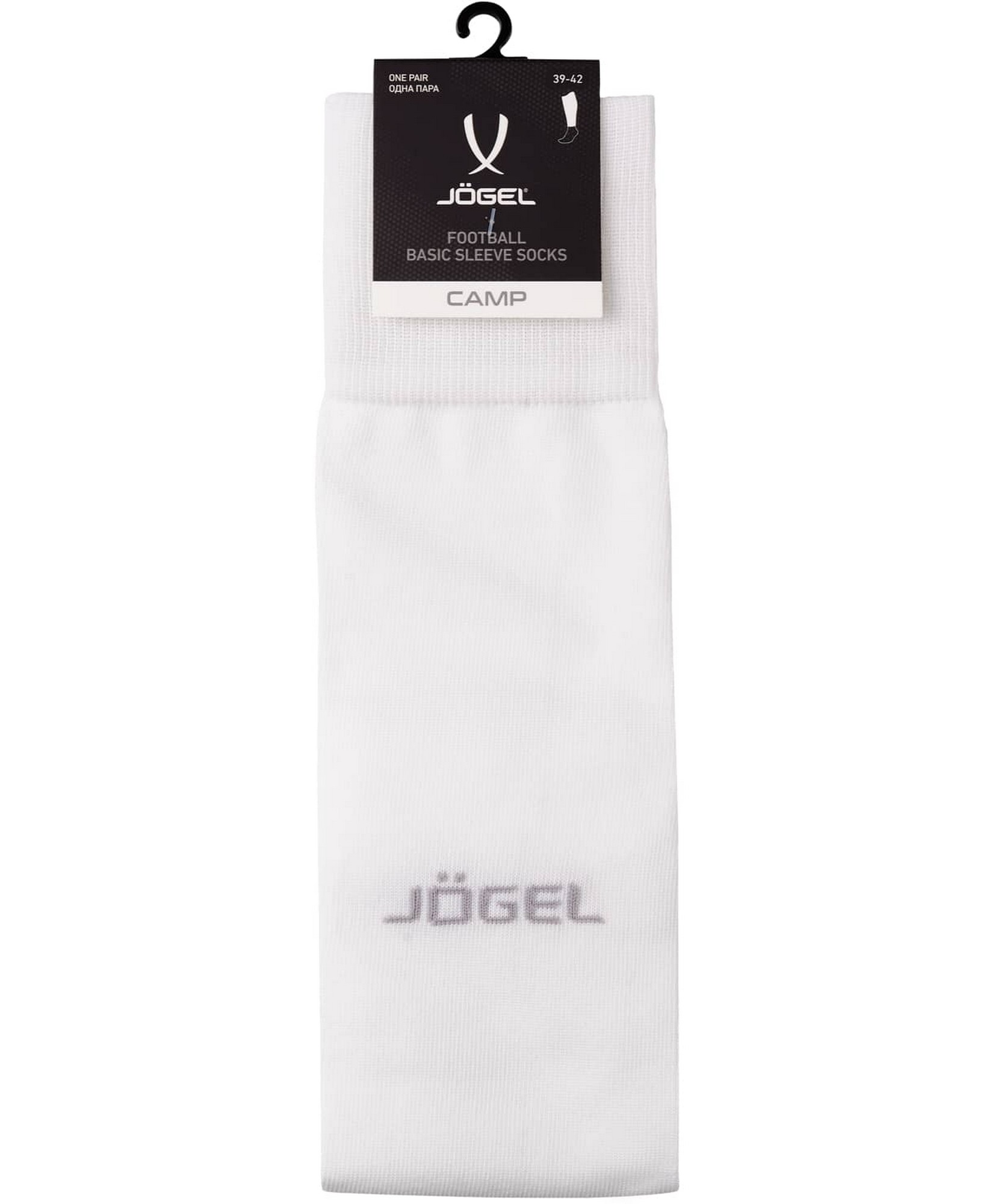 Гетры футбольные Jogel Camp Basic Sleeve Socks, белый\серый