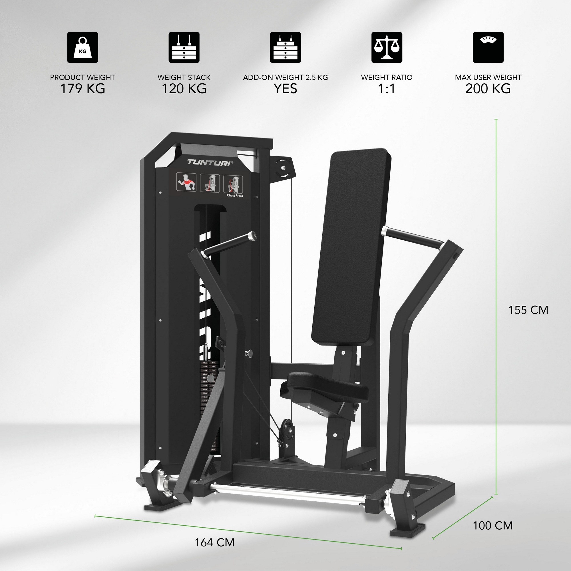 Tunturi Жим от груди 25PVS08000 | Premium Fitness