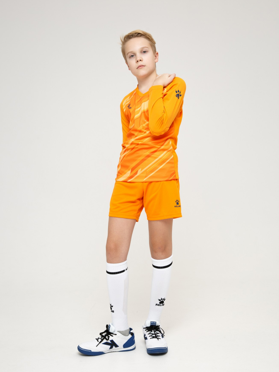 Детский комплект (лонгслив, шорты) Kelme Long Sleeve Goalkeeper Suit 7361ZB3256-807 Orange