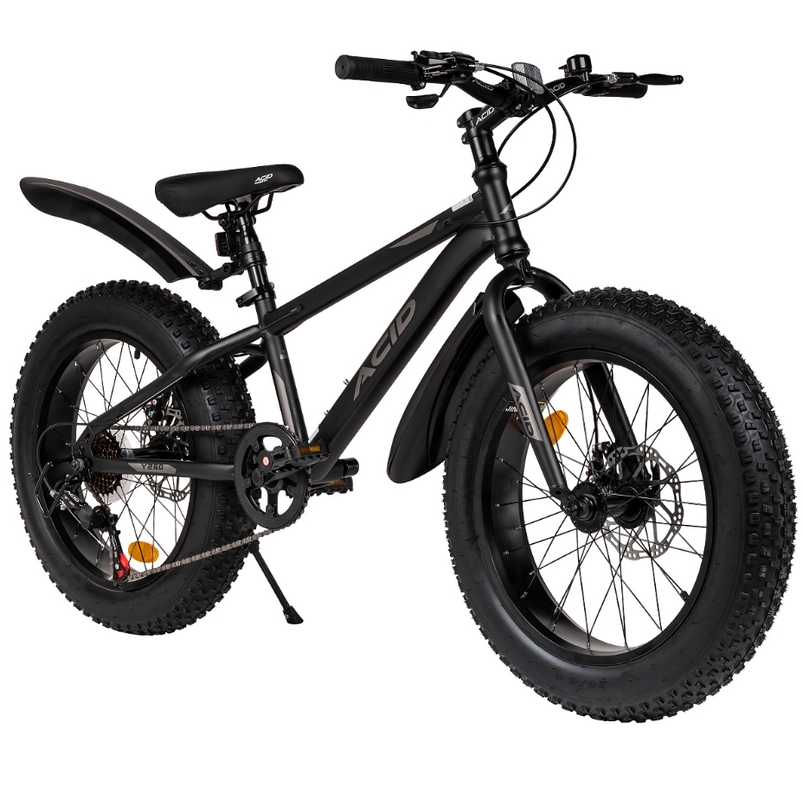 Велосипед 20" Acid Y 260 2026 056348 Black Flat\Dark Gray