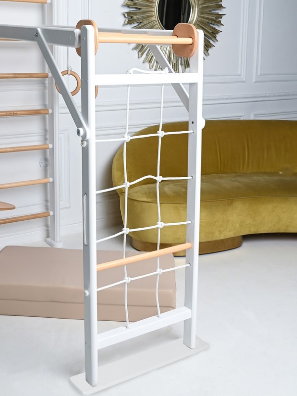 Детский спортивный комплекс Perfetto Sport "Scala in legno 2" bianco-naturale PS-118