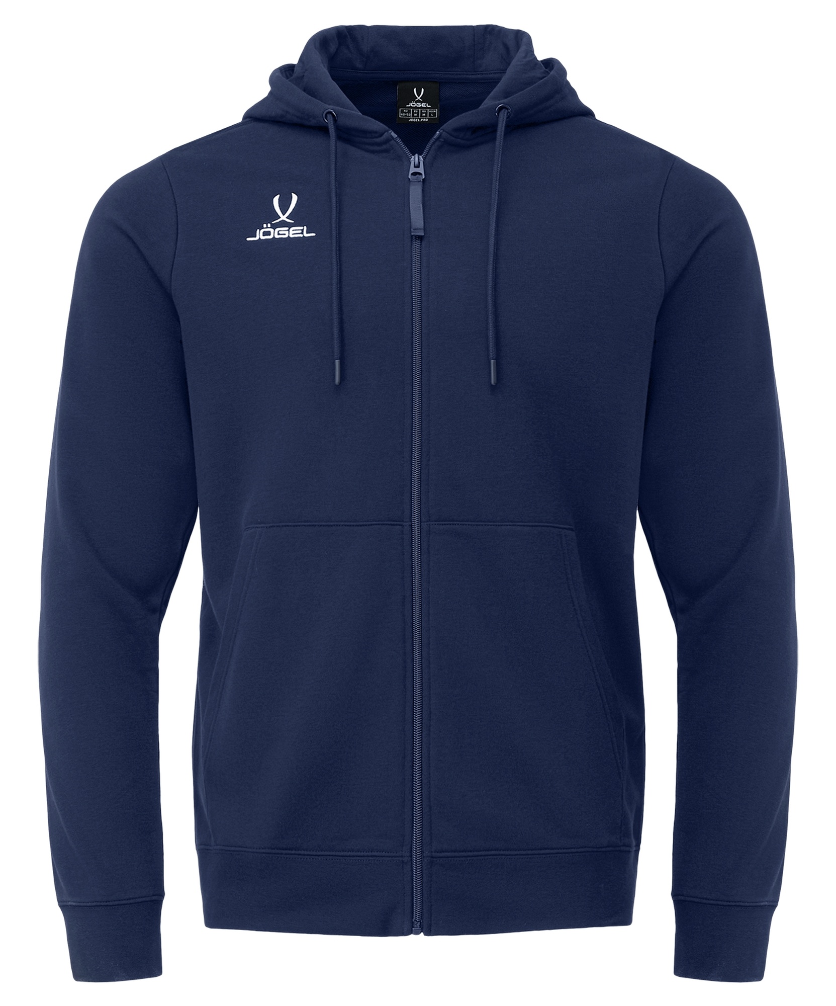 Худи на молнии Jogel ESSENTIAL Cotton Zip Hoodie, темно-синий
