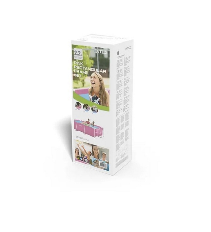 Каркасный бассейн 220х150х60см Intex Pink Metal Frame 28266