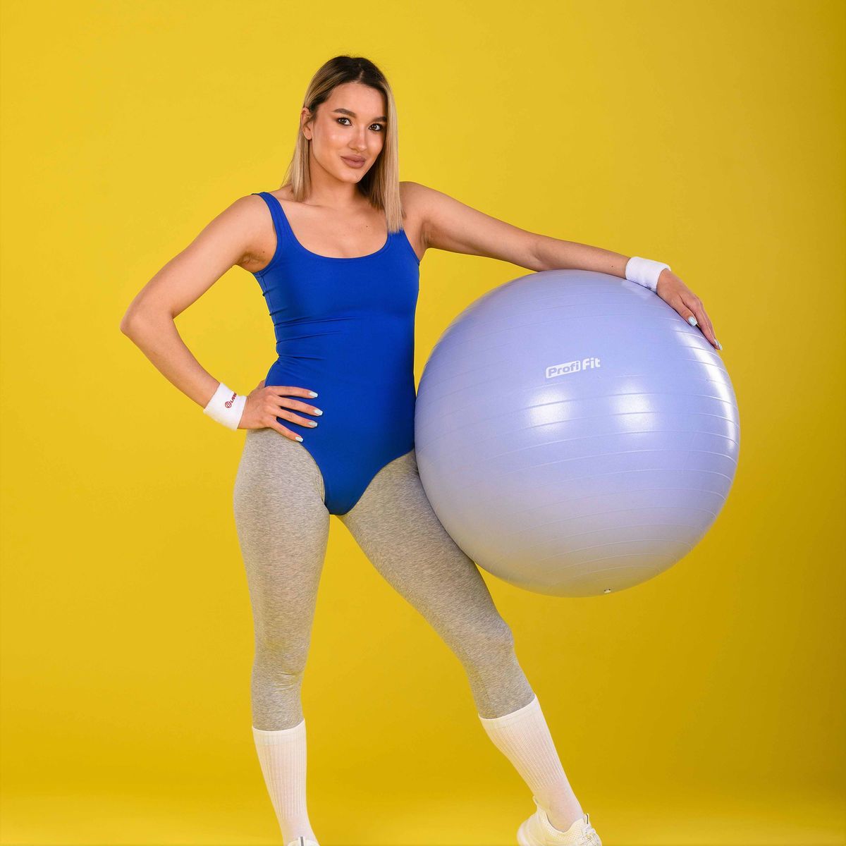 Гимнастический мяч антивзрыв D65 см Profi-Fit