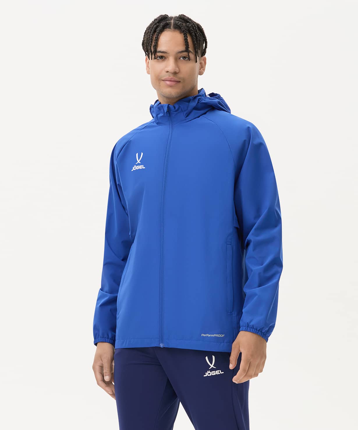 Куртка ветрозащитная Jogel PREMIER PerFormPROOF FZ Rain Jacket, синий