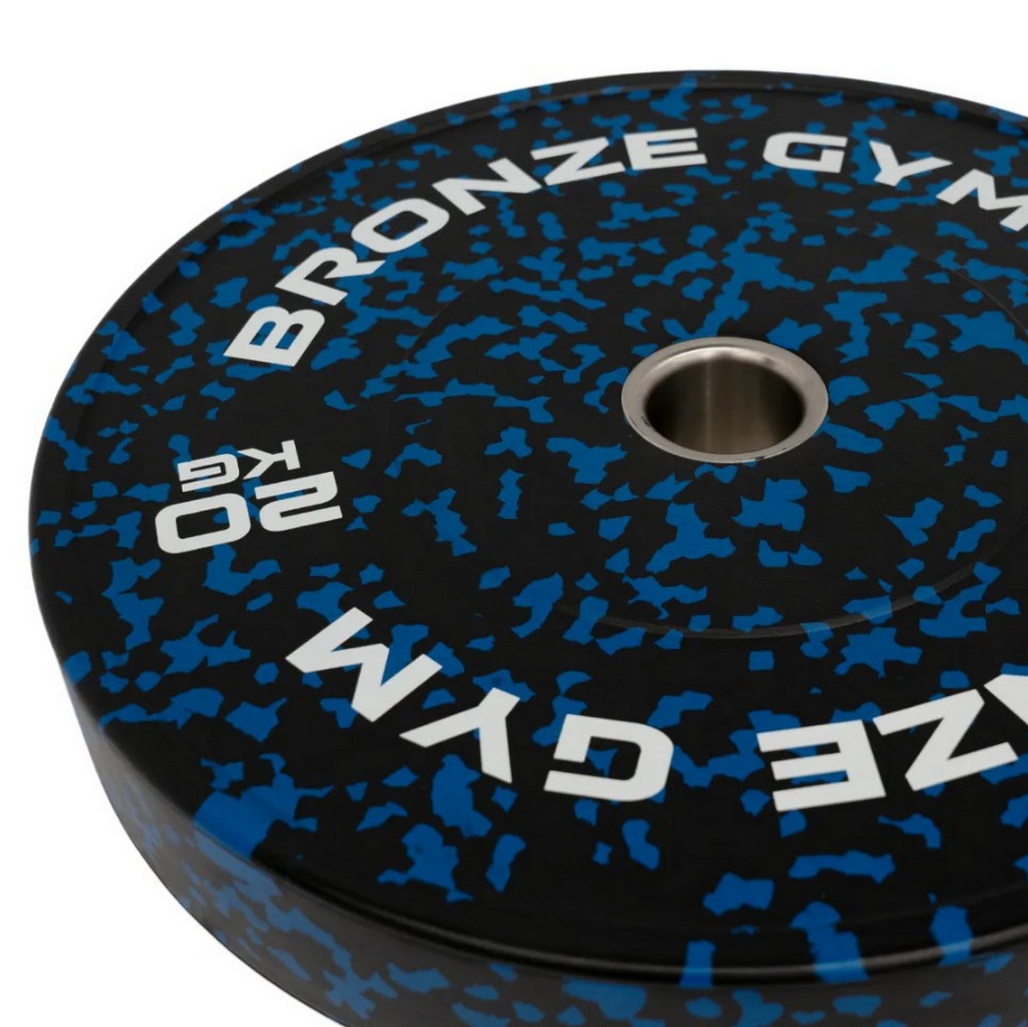 Диск бамперный 20кг Bronze Gym BGBMC20 камуфляж синий