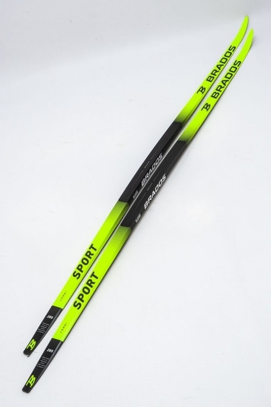 Лыжи спортивные STC Brados LS Yellow 2023 легкий спорт