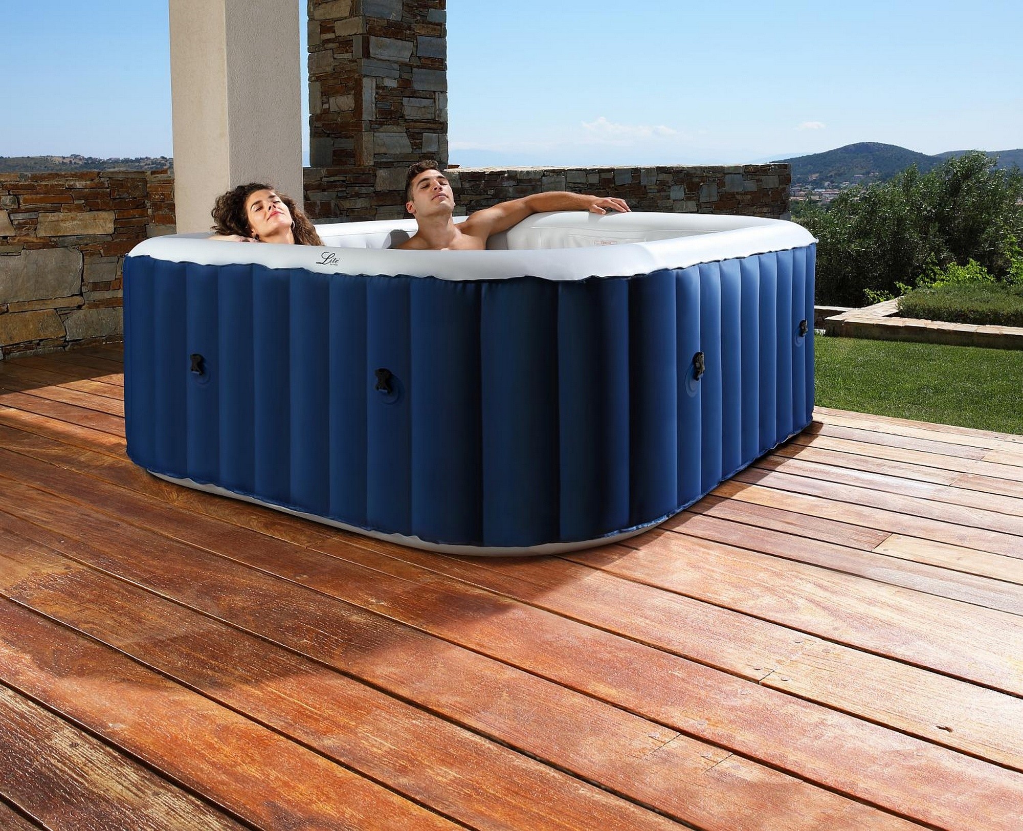 СПА-бассейн 185х185x68см, 930л, квадратный, аэромассаж MSpa Orbit LS062-NA