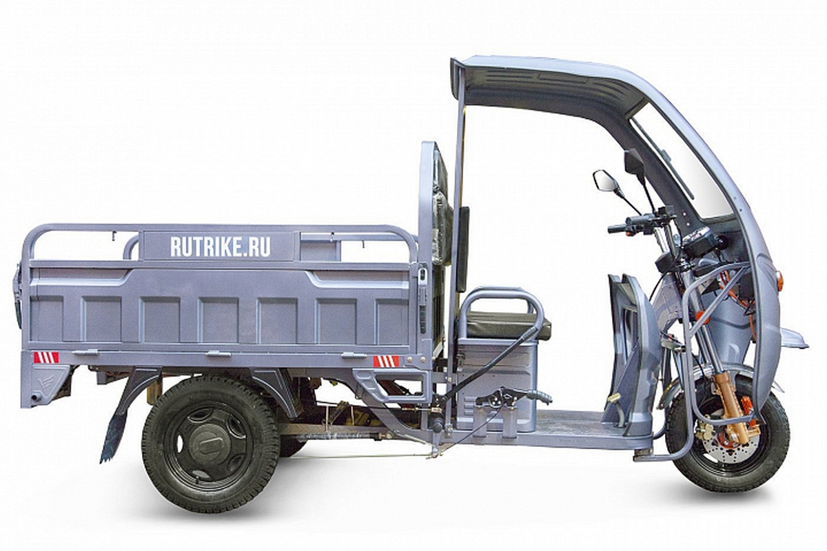 Грузовой электротрицикл RuTrike Глобус 1500 60V/1000W 023370-2574 серый