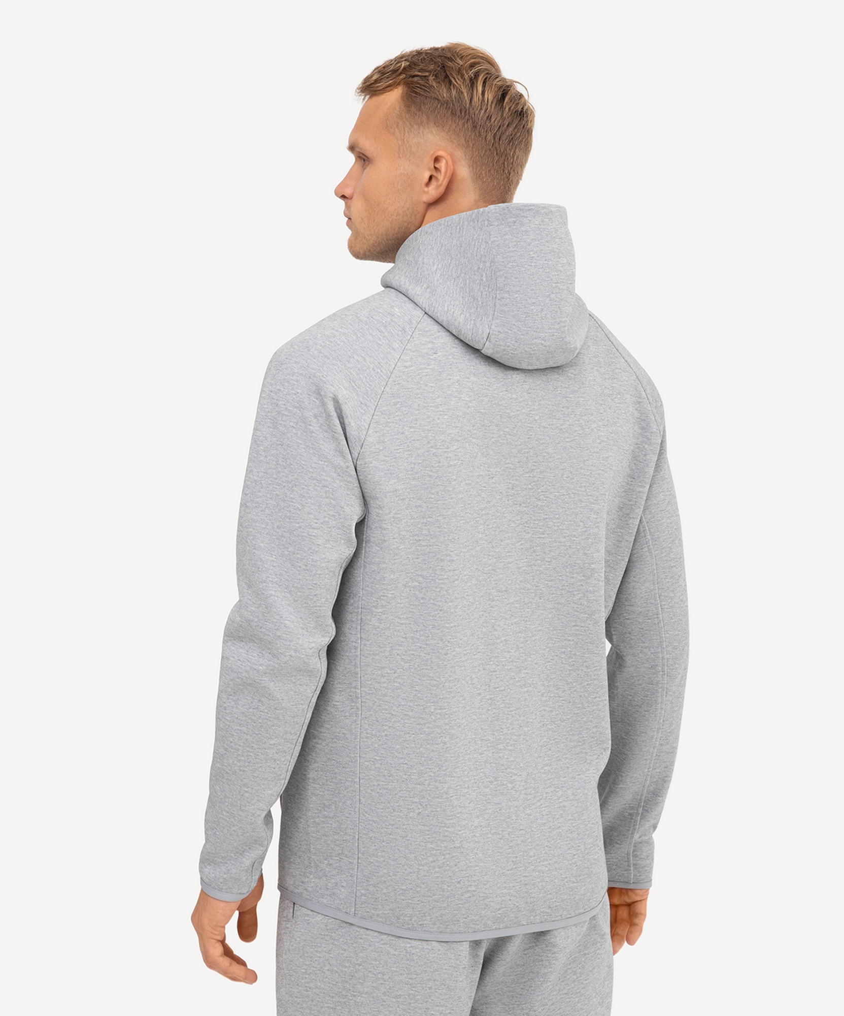 Худи на молнии Jogel ESSENTIAL Athlete Hooded FZ Jacket, серый
