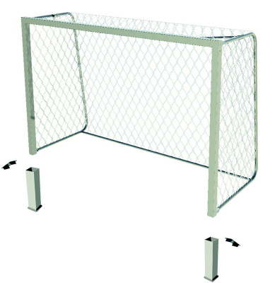 Ворота гандбольные алюминиевые стационарные SportWerk SpW-AS-300-2P (300x200)