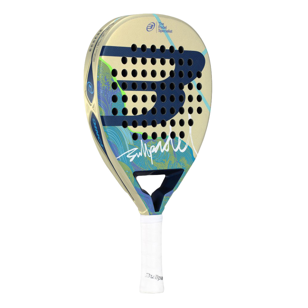 Ракетка для падела, для игроков среднего уровня, карбон Bullpadel Ionic Light 26 494413 бежево-бирюзовый