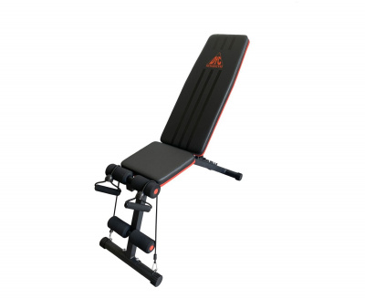 Cкамья силовая универсальная DFC с эспандерами DCH310 | Premium Fitness