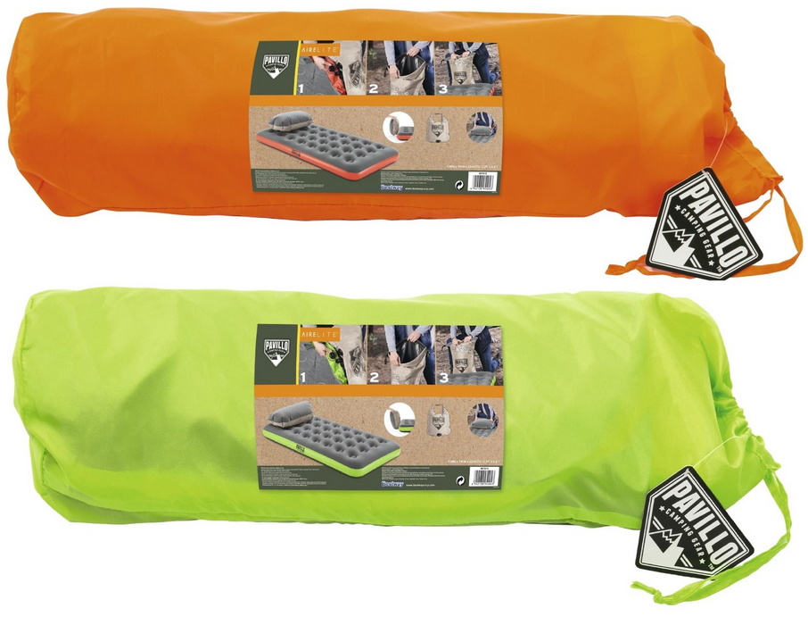 Надувной матрас Bestway Roll & Relax 188х99х22 см, два вида 67619