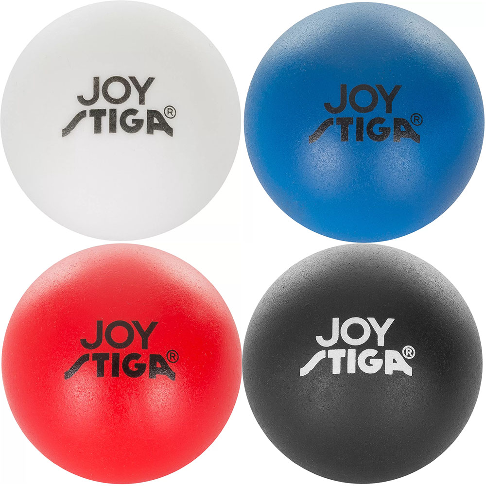 Мяч для настольног тенниса Stiga Joy 1110-5240-04, диам. 40+мм, пластик, упак. 4 шт, белый