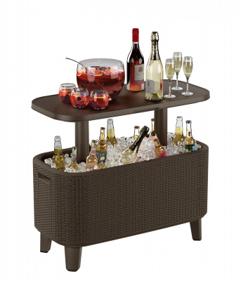 Стол Большой Беви Бар (Bevy Bar Large Cool Bar), коричневый
