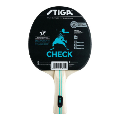 Ракетка для настольного тенниса, ITTF накладка Stiga Check Hobby WRB 1210-5818-01