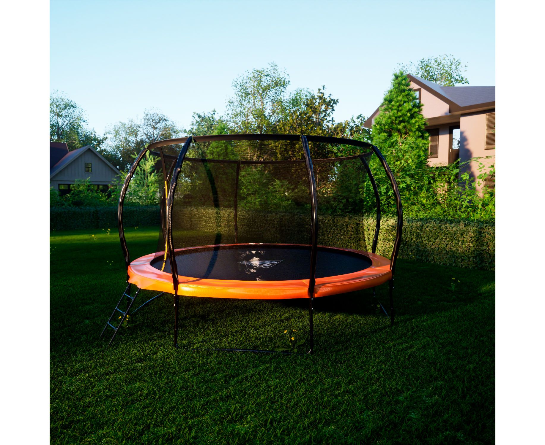 Батут 14ft DFC Kengoo II 14FT-BAS-BO оранжевый-черный