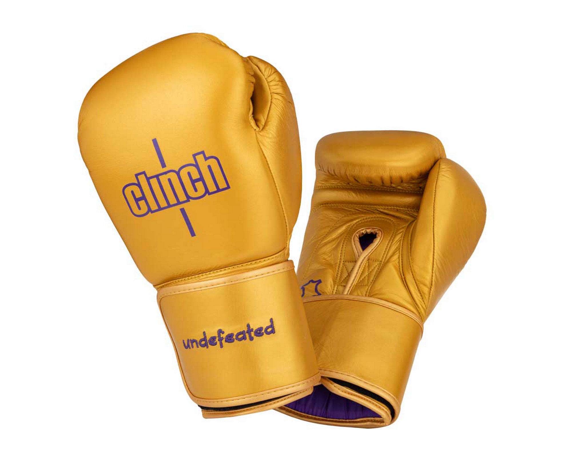Перчатки боксерские Clinch Undefeated C161 золотой