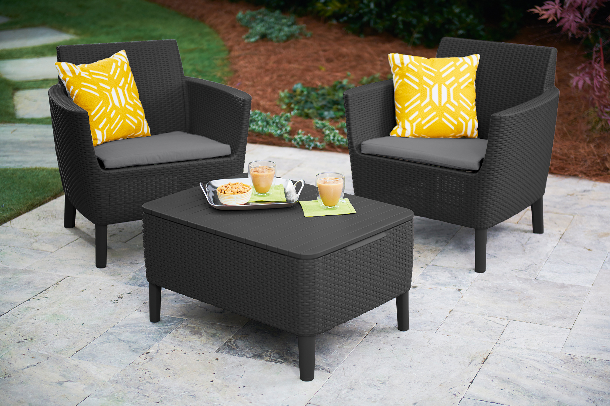 Комплект мебели балконный Салемо графит Salemo balcony set
