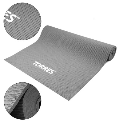 Коврик для йоги Torres Relax 6 YL12236G серый