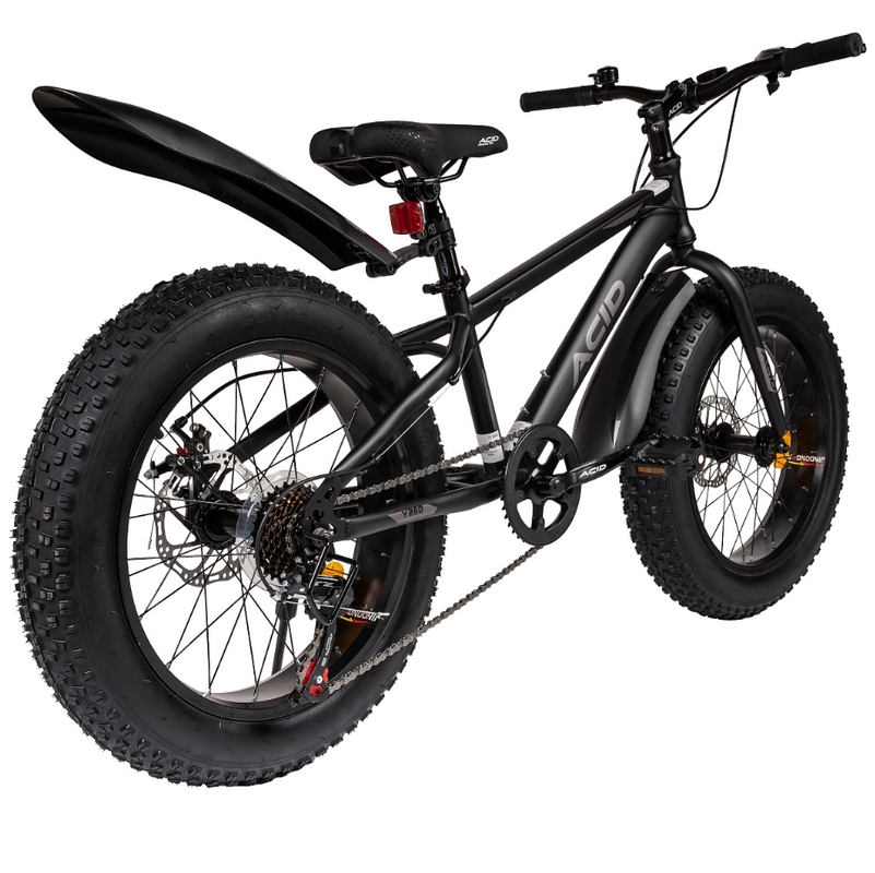 Велосипед 20" Acid Y 260 2026 056348 Black Flat\Dark Gray