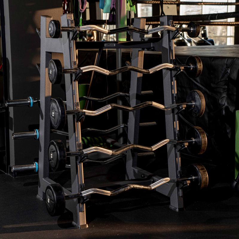 Набор изогнутых штанг (шаг 5 кг, 5 шт) POWER Profi-Fit 10-30 кг