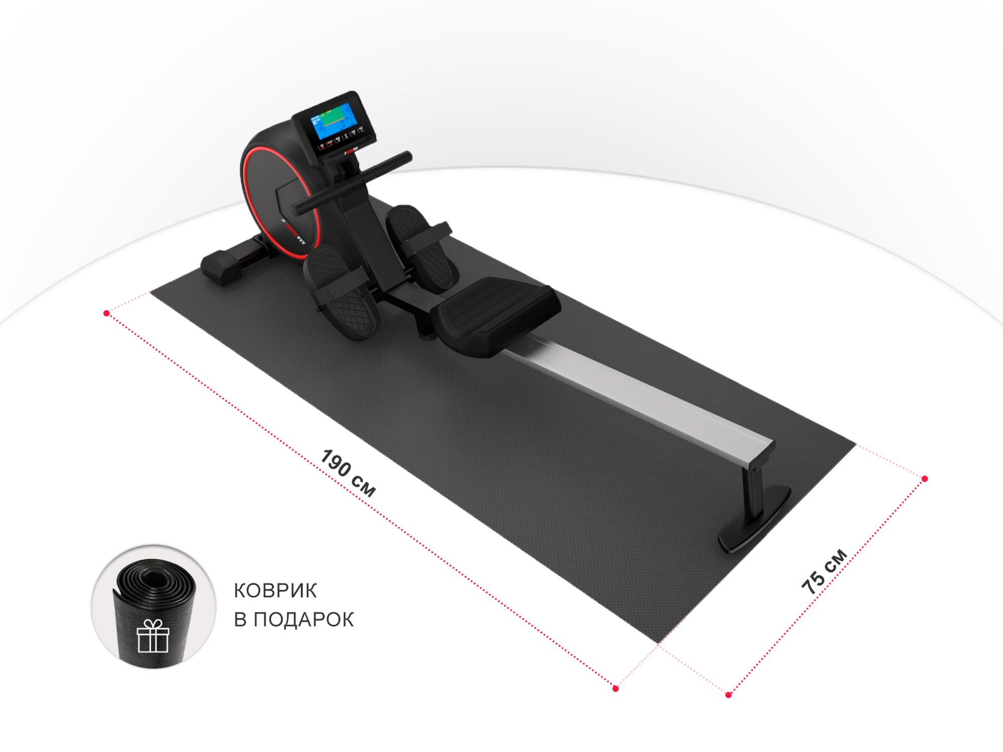 Гребной тренажер UnixFit Techno Rower 410E RMTF410E