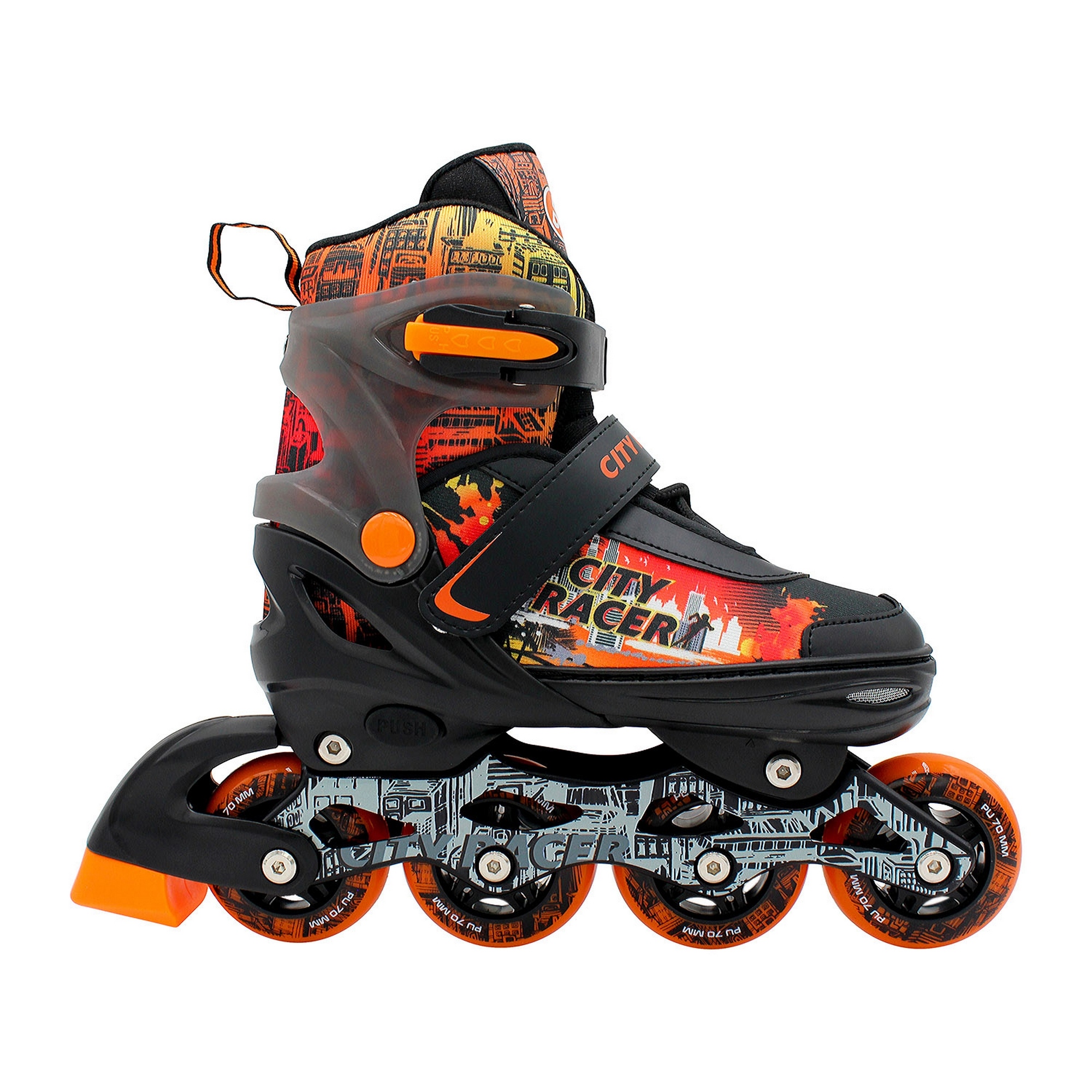 Раздвижные роликовые коньки Alpha Caprice City Racer Orange