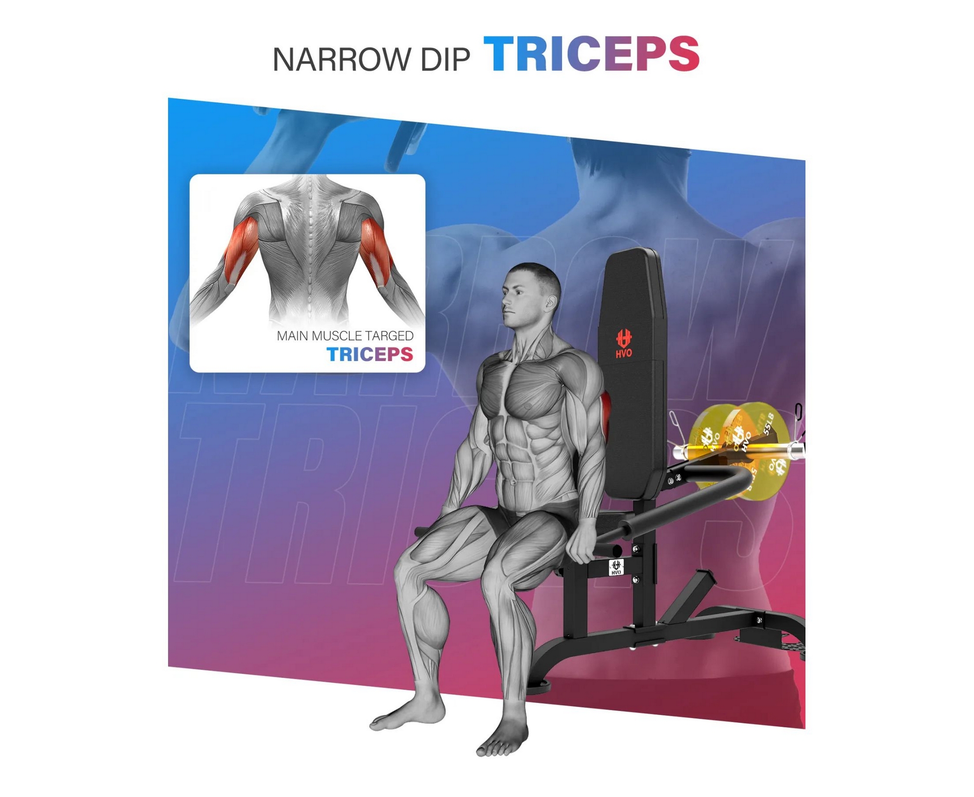 Тренажер для трицепса DFC D2003A
 | Premium Fitness