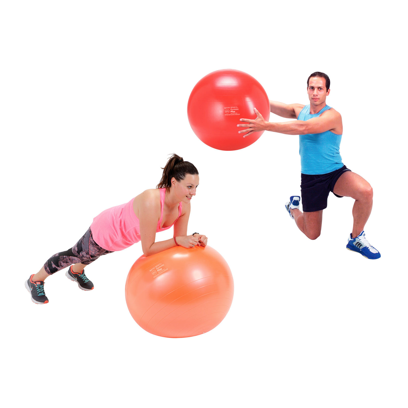 Гимнастический мяч d55 см GYMNIC Plus LC\95.28 красный