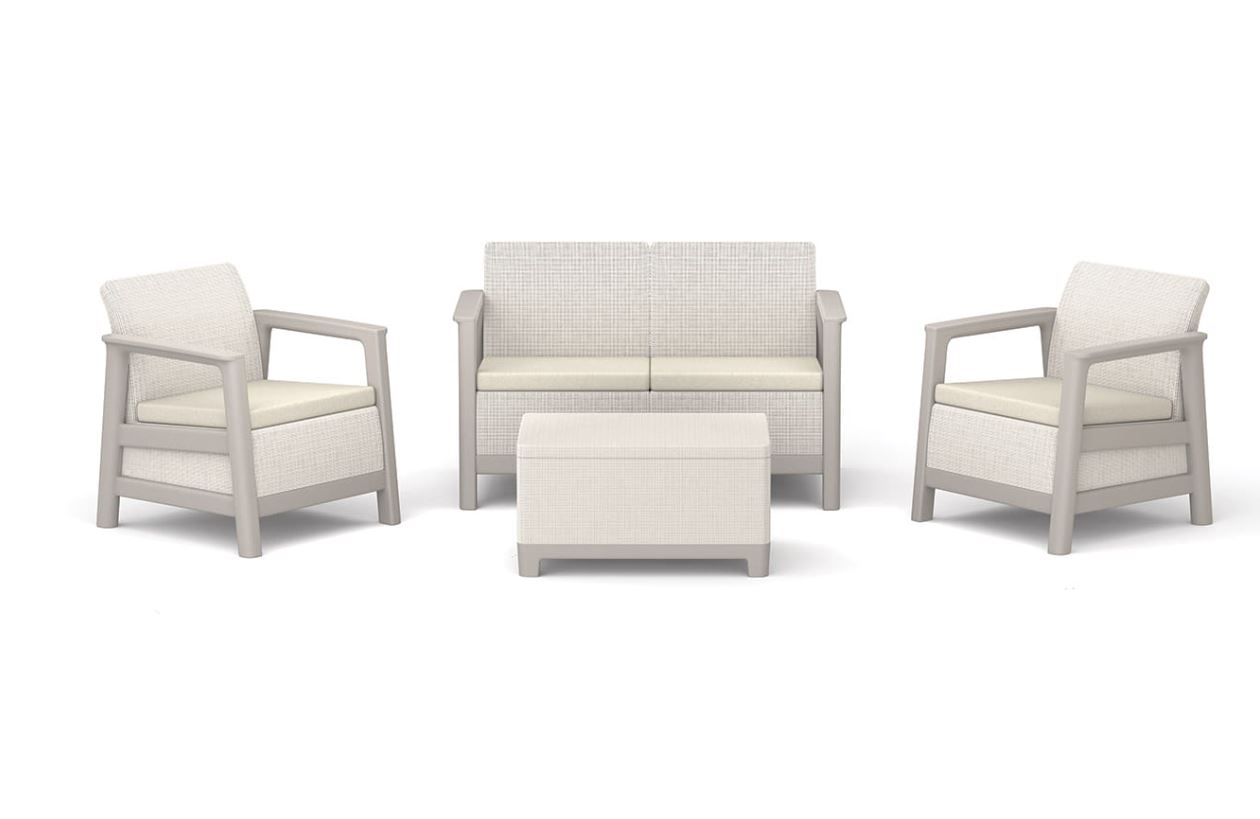 Комплект мебели Сканди (Scandi Linea 2 Seater Set)  светло бежевый