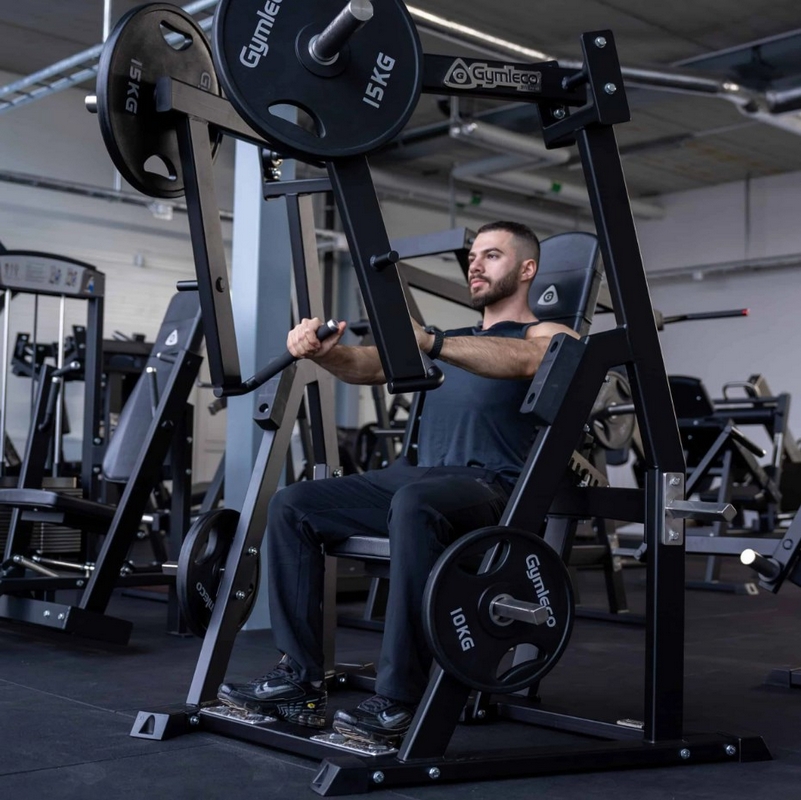 Gymleco 027 Грудной жим на свободных весах под отрицательным углом | Premium Fitness