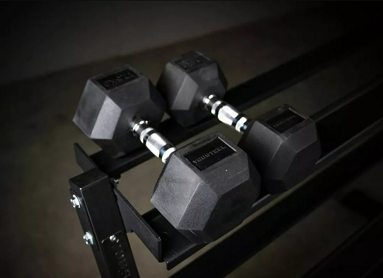 Стойка для хранения гантелей, 3 уровня YouSteel черный