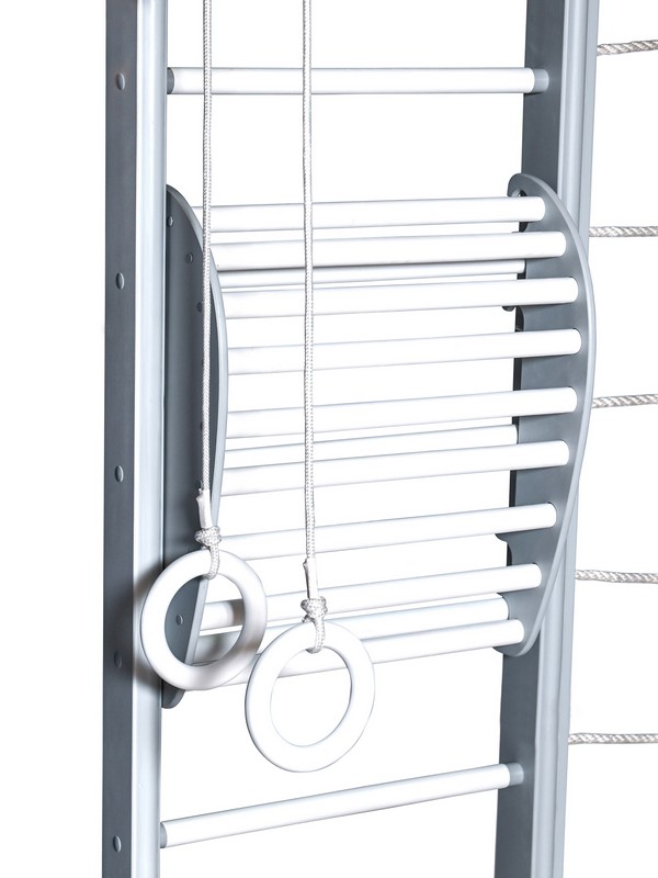 Детский спортивный комплекс Perfetto Sport "Scala in legno con rete 1"grigio PS-127