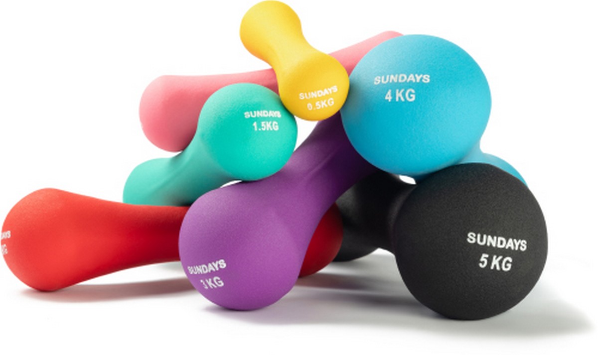 Гантель 2кг Sundays Fitness IR92004-D 6062985 красный