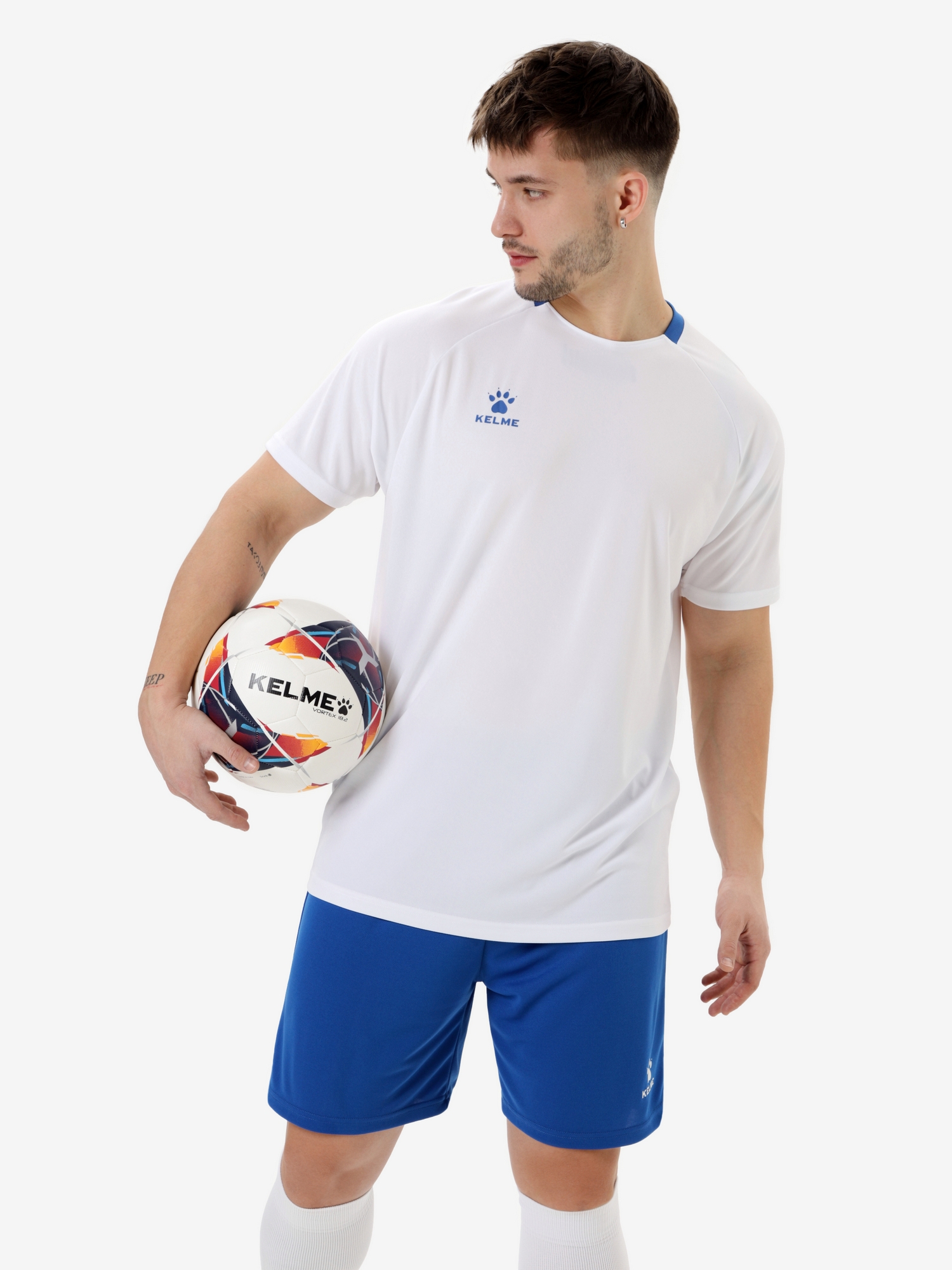 Футбольная форма Kelme Football Uniform Set 8451ZB1245-100 White\Blue