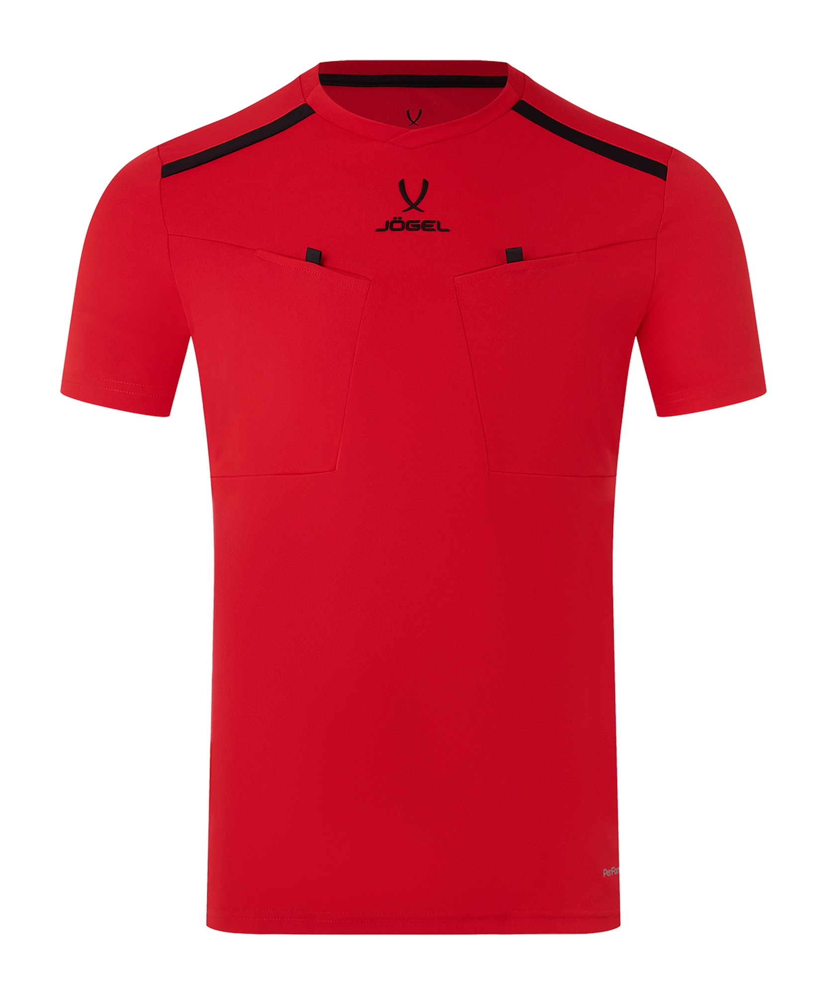 Футболка судейская Jogel DIVISION PerFormDRY Referee Tee, красный